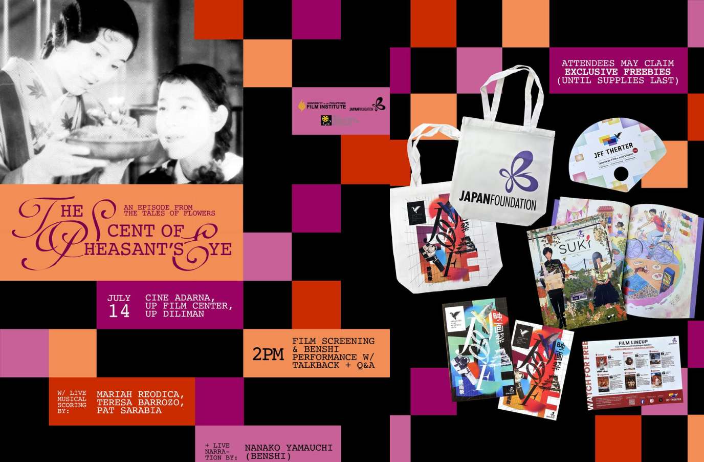 Catch Japanese silent film screening at UPFI Cine Adarna with a chance to win JFM limited edition merch