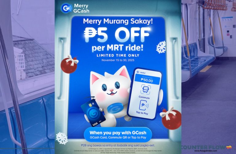 Get discounted MRT-3 rides with GCash from December 8 to 22