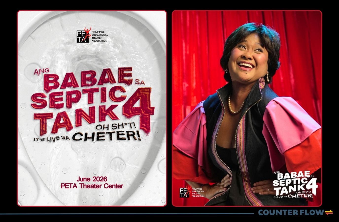 Eugene Domingo leads PETA’s new stage production “Ang Babae Sa Septic Tank 4,” opening June 2026
