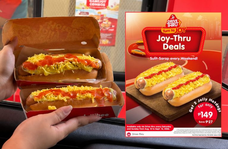 Jollibee offers weekend savings on Jolly Hotdog via drive-thru