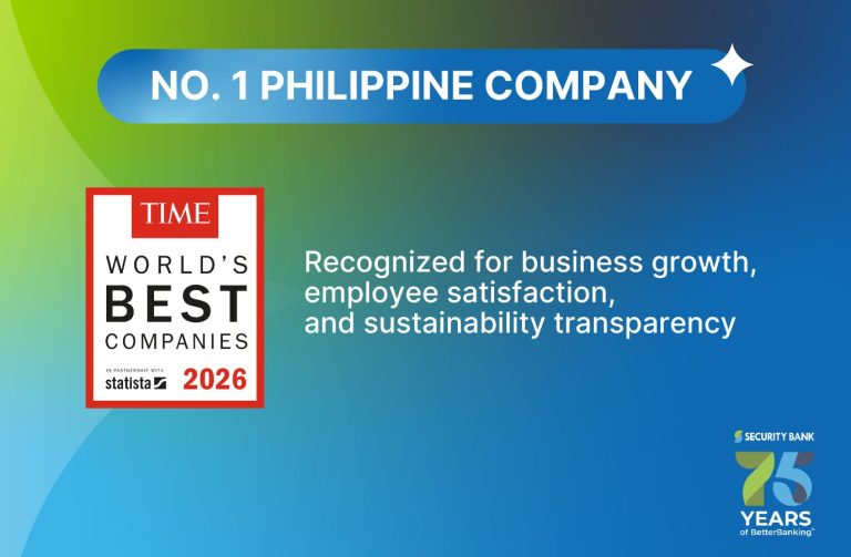 Security Bank ranks No. 1 among Philippine companies in TIME and Statista’s World’s Best Companies 2026